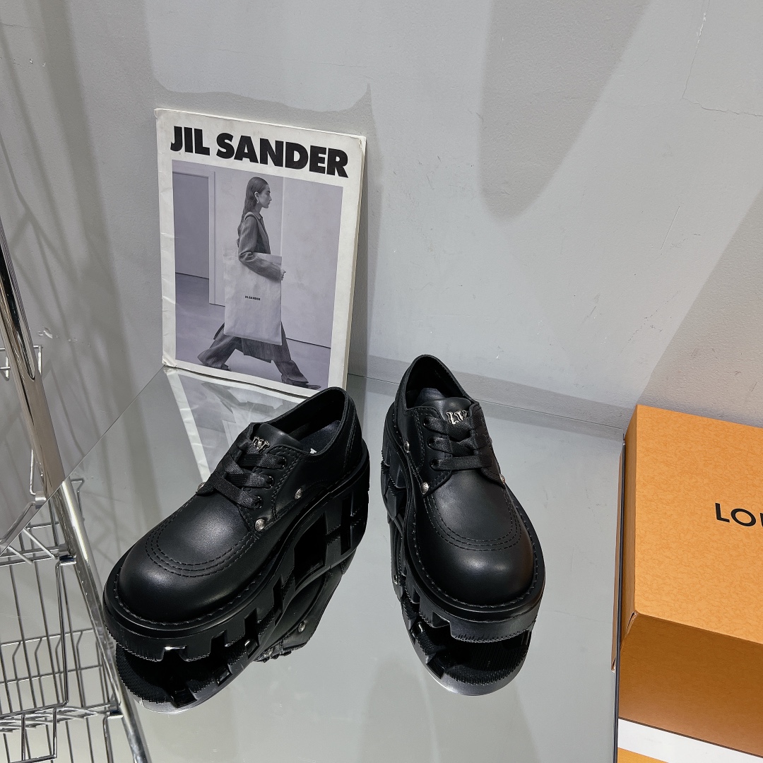 Louis Vuitton Male Leather Shoes Cow Leather M-l-s