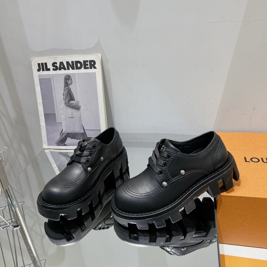 Louis Vuitton Male Leather Shoes Cow Leather M-l-s