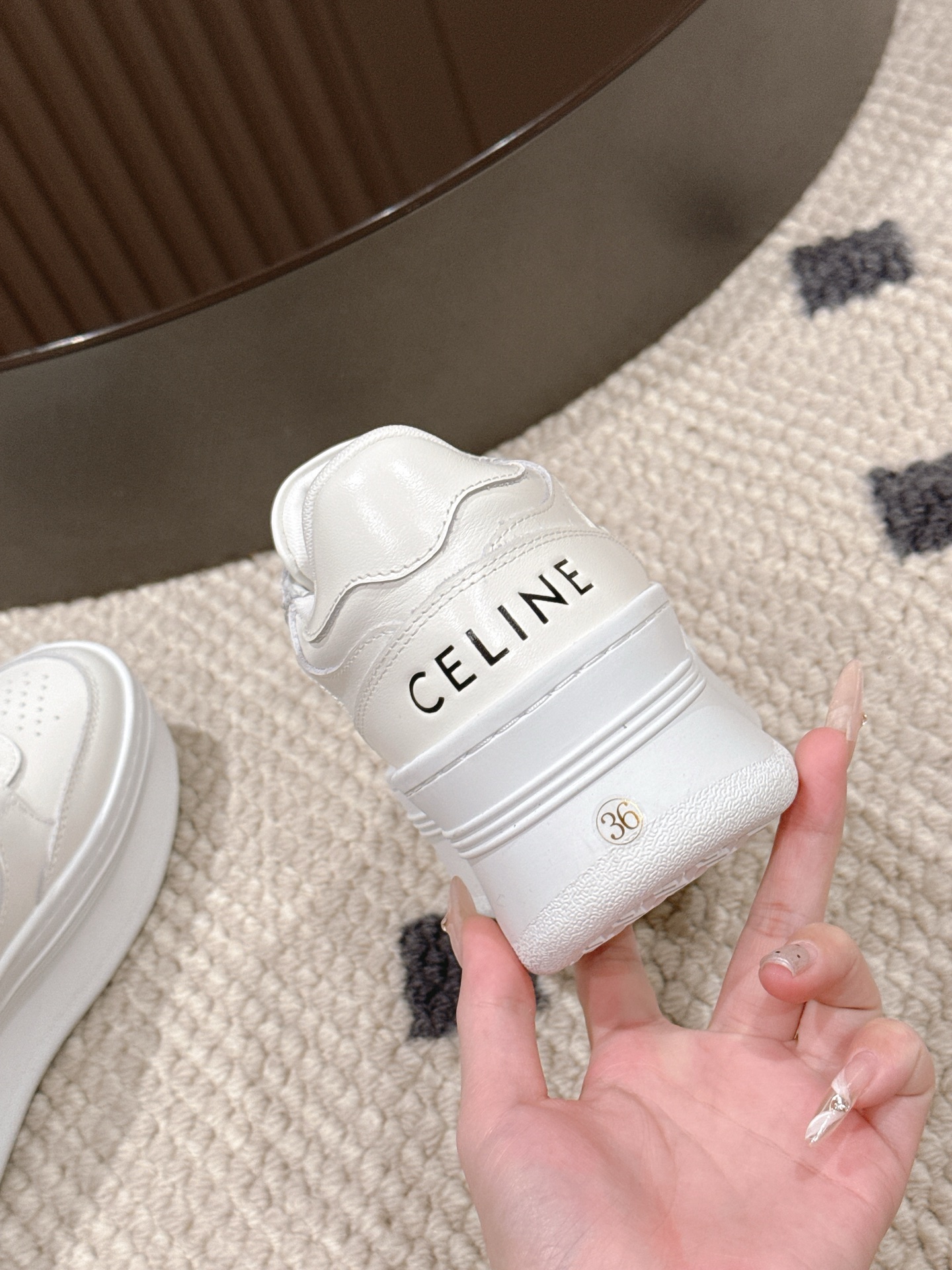 Celine Female Basic Shoes Gray L