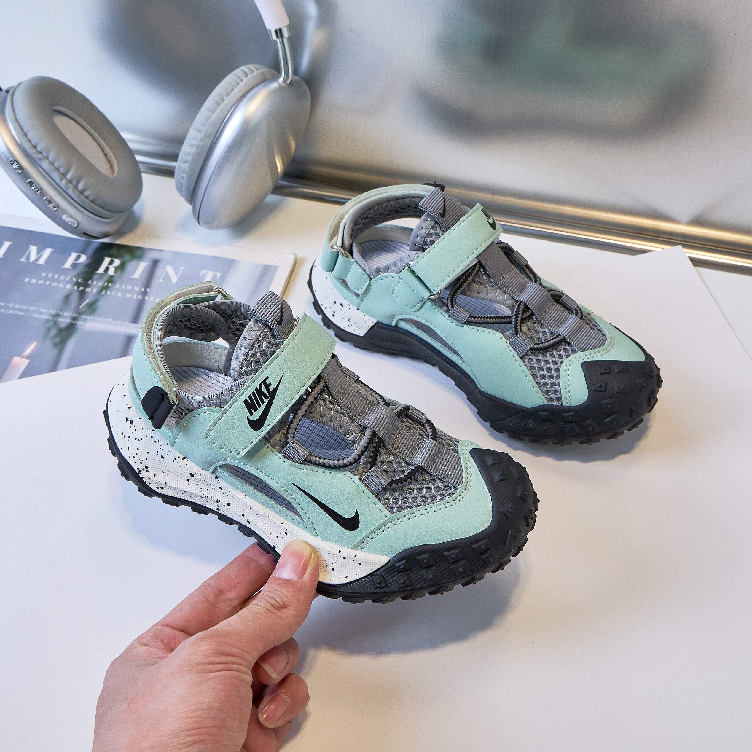 Nike Male Sandals Black Breathable 37