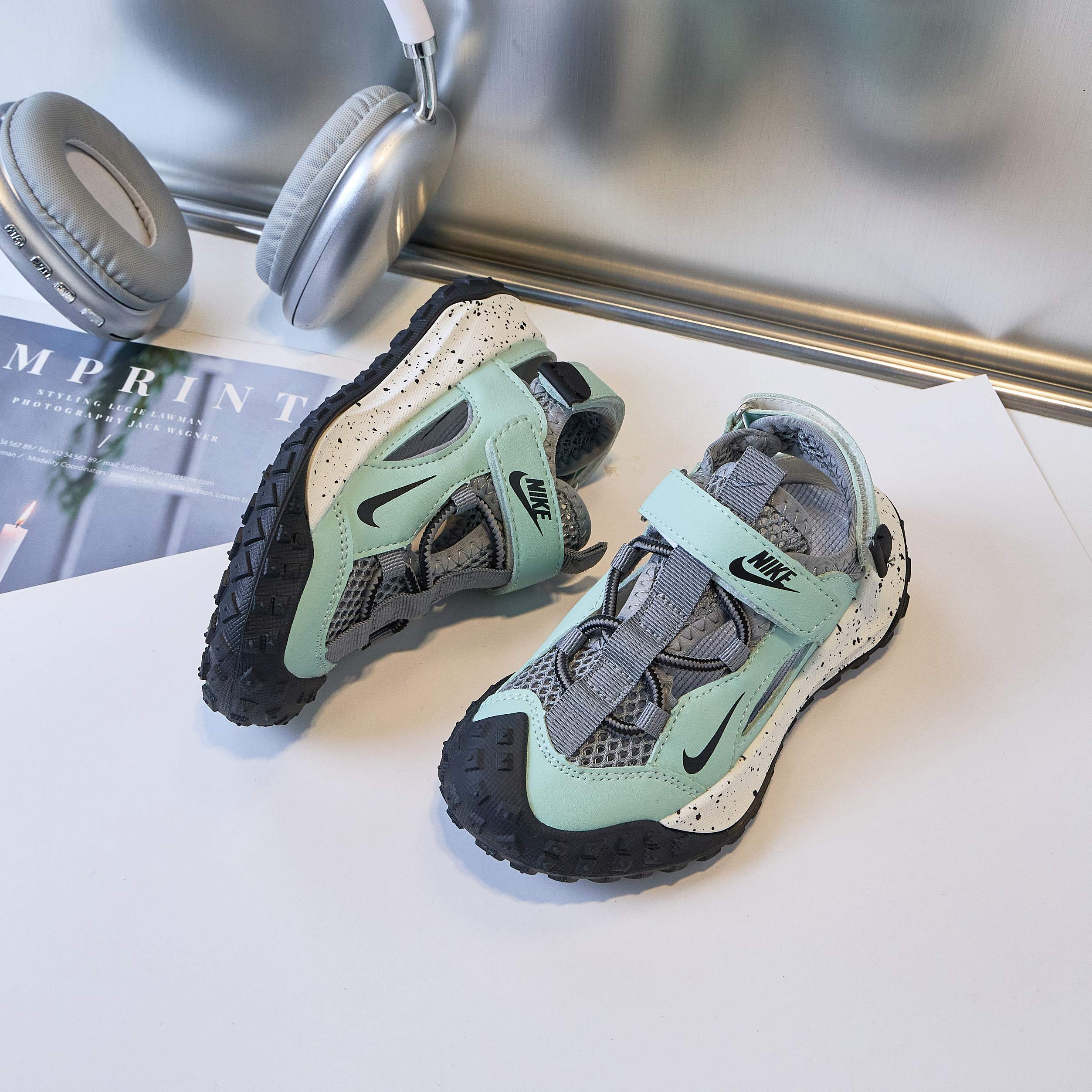 Nike Male Sandals Black Breathable 37