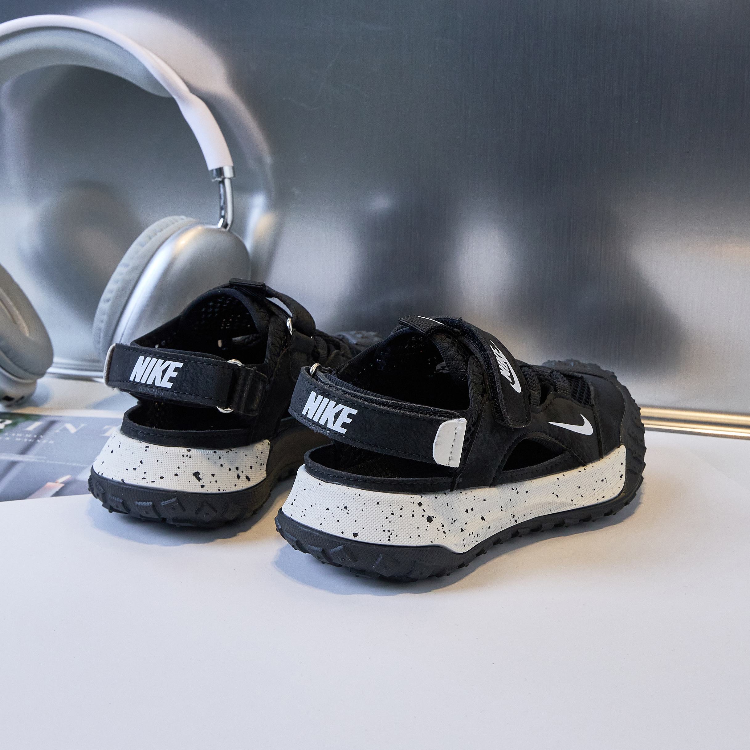 Nike Male Sandals Black Breathable 37