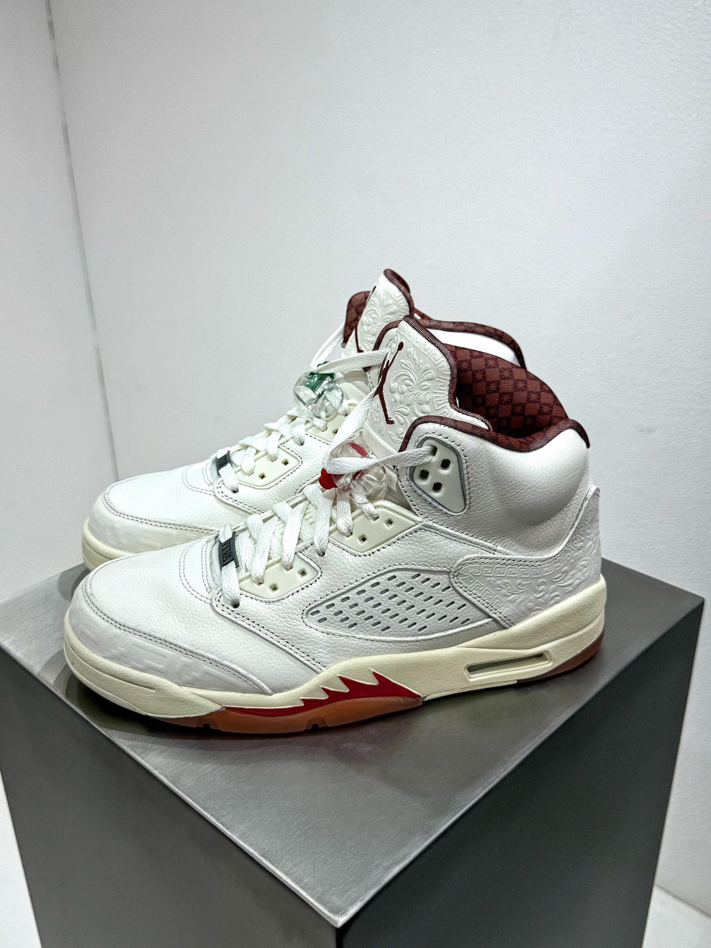 Jordan Nike Male Leather Shoes Cow Leather White M-l-s
