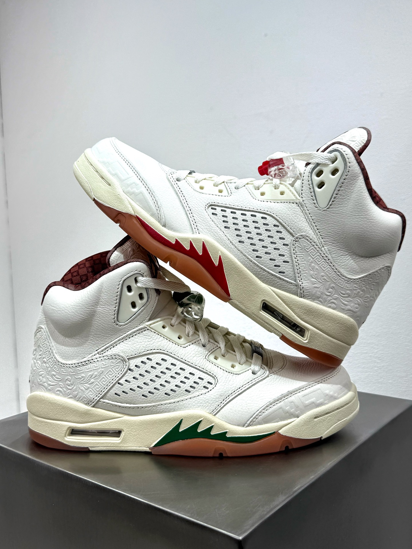 Jordan Nike Male Leather Shoes Cow Leather White M-l-s
