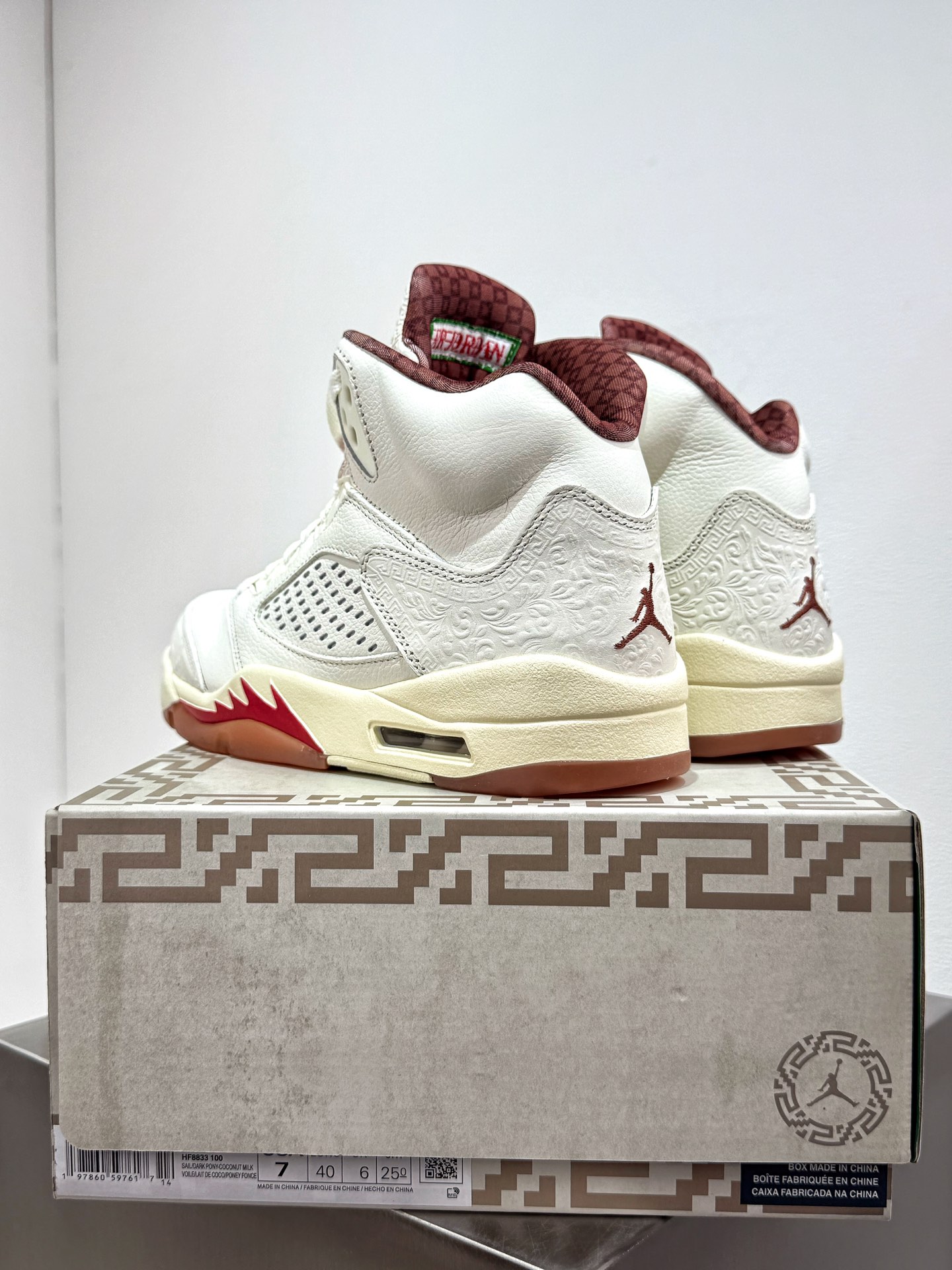 Jordan Nike Male Leather Shoes Cow Leather White M-l-s