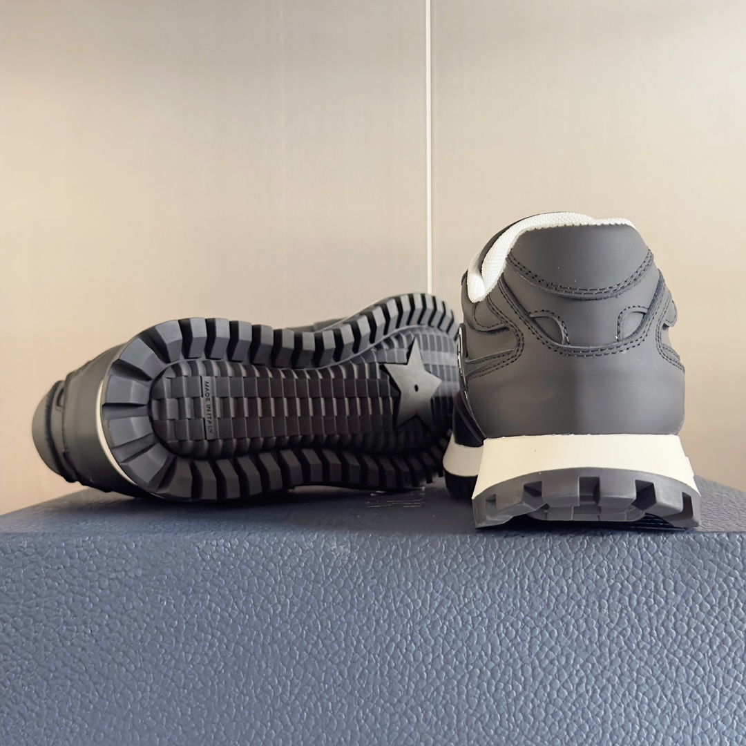 Dior Male Sneakers Black Breathable M-s