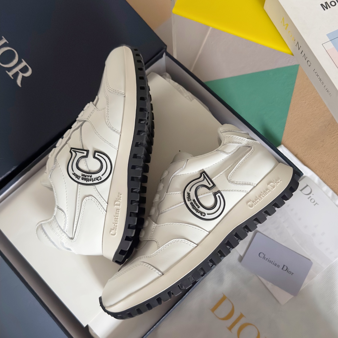 Dior Male Sneakers Black Breathable M-s
