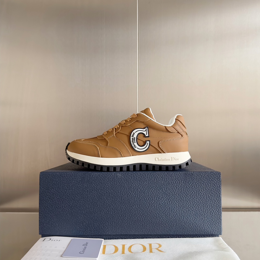 Dior Male Sneakers Black Breathable M-s