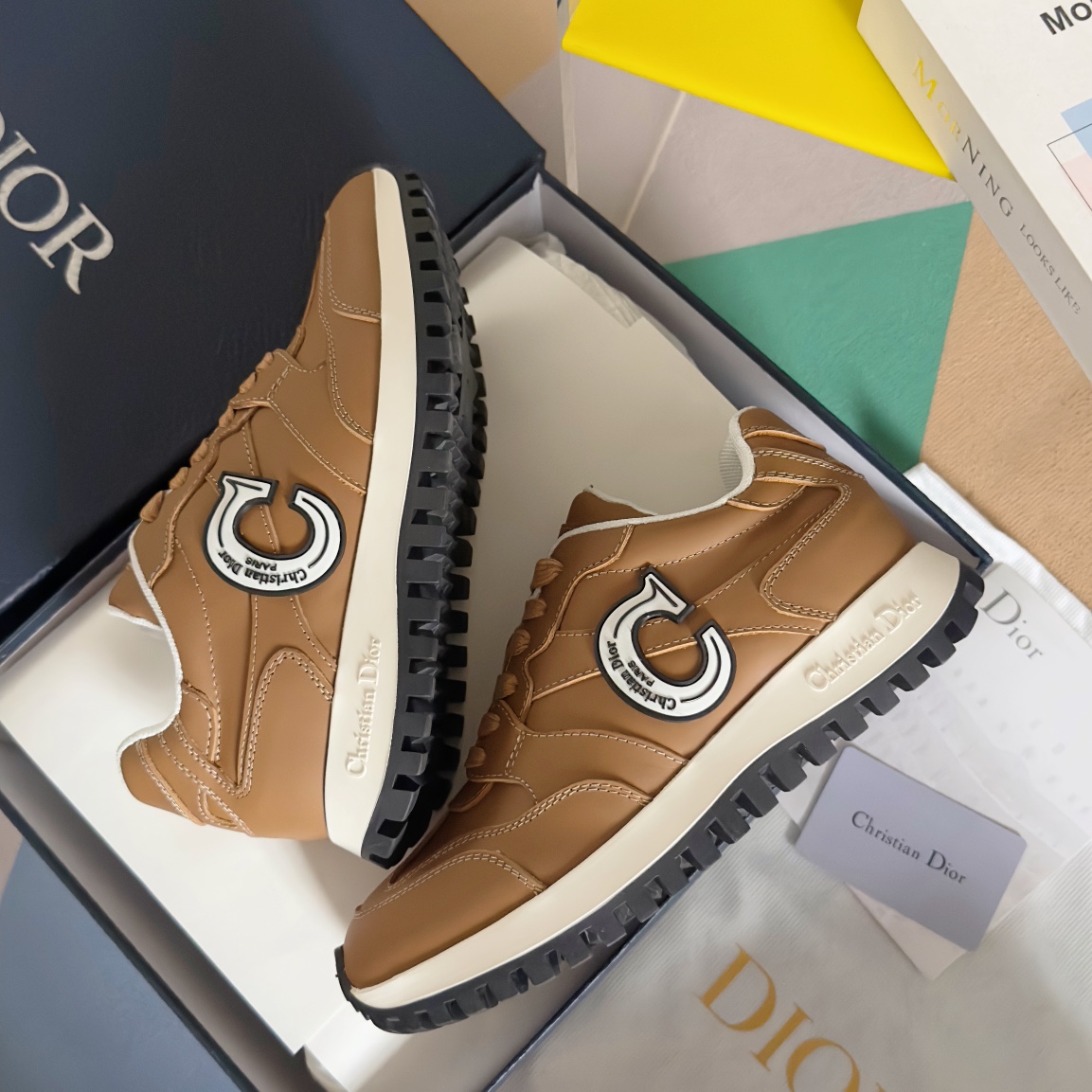 Dior Male Sneakers Black Breathable M-s