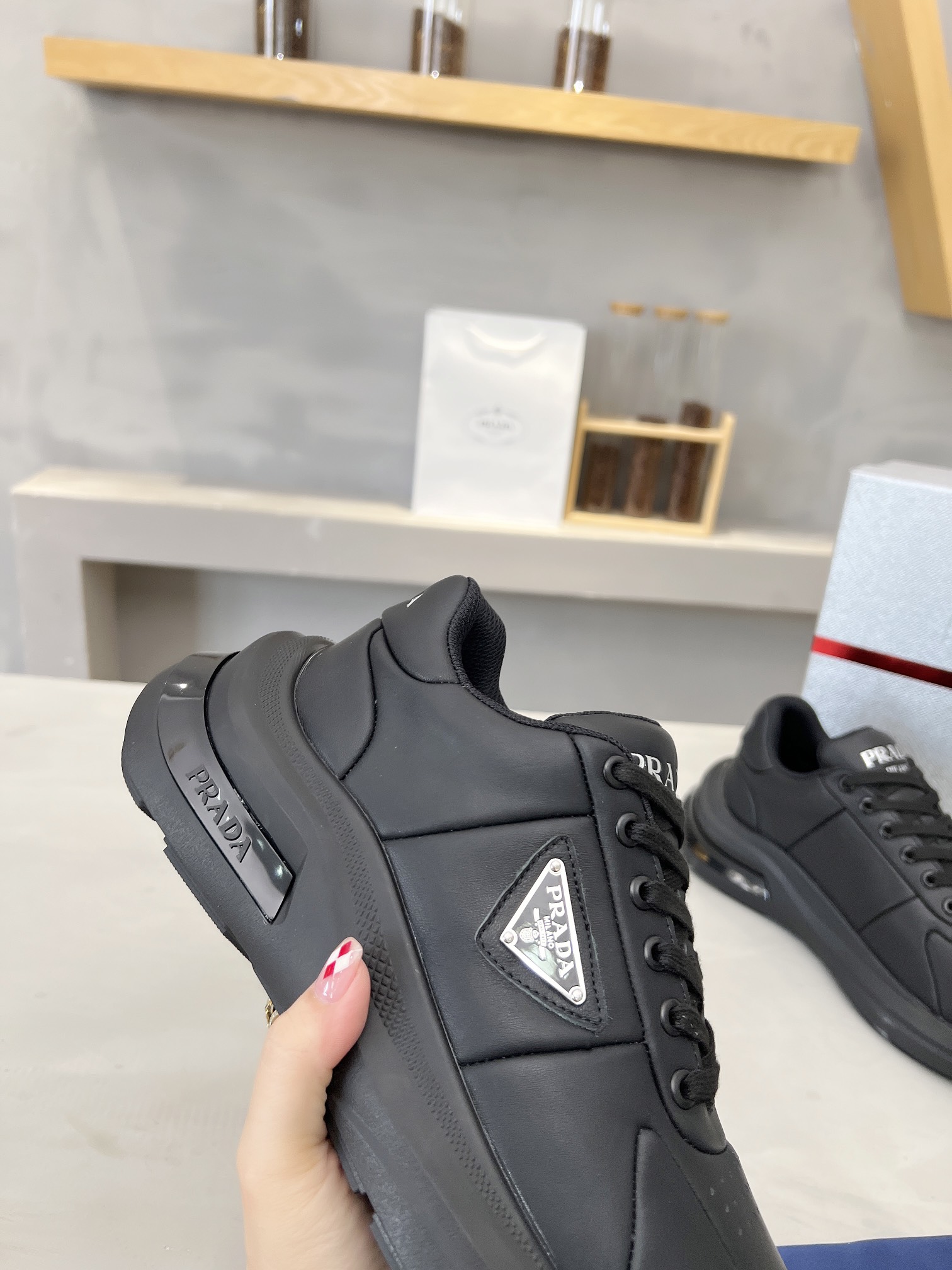 Prada Male Basic Shoes Mesh Breathable