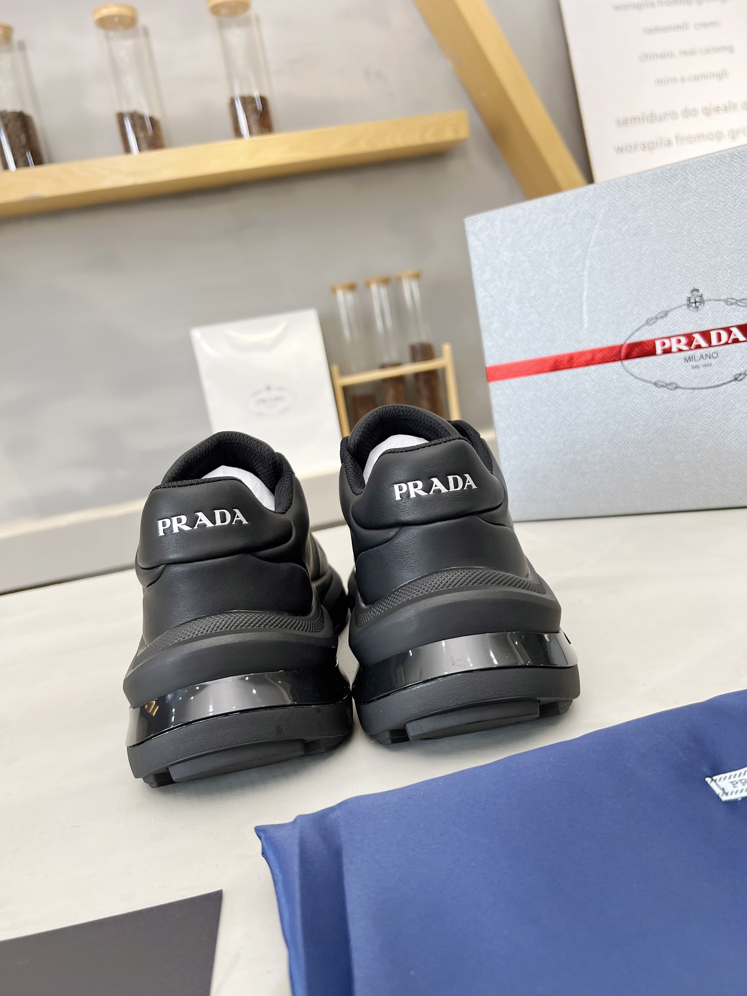 Prada Male Basic Shoes Mesh Breathable