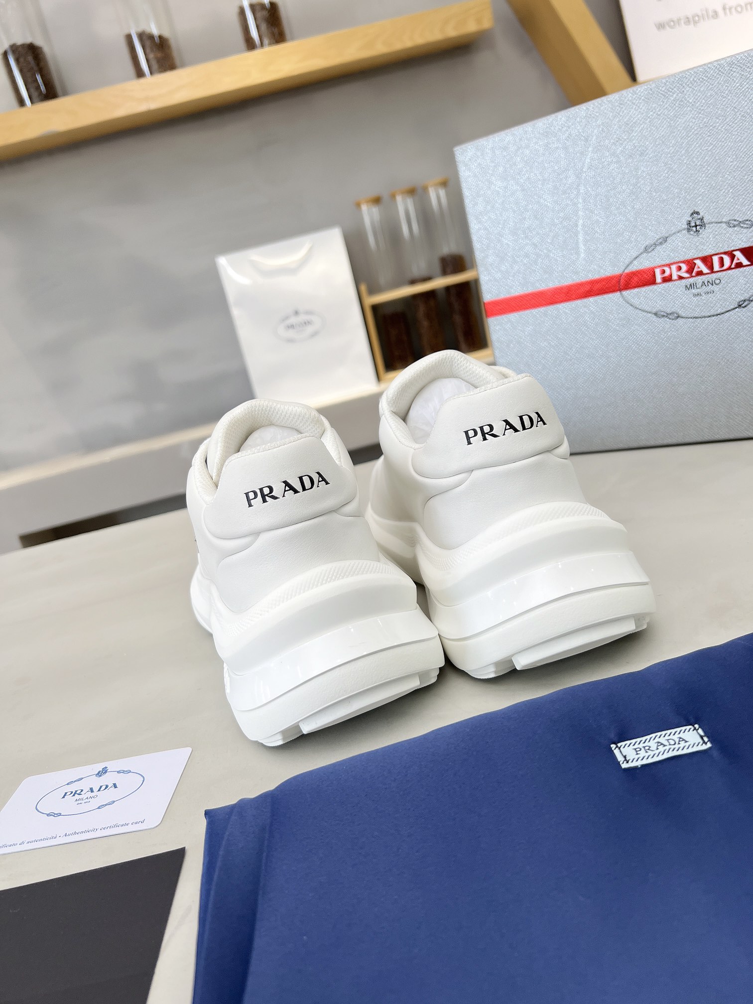 Prada Male Basic Shoes Mesh Breathable