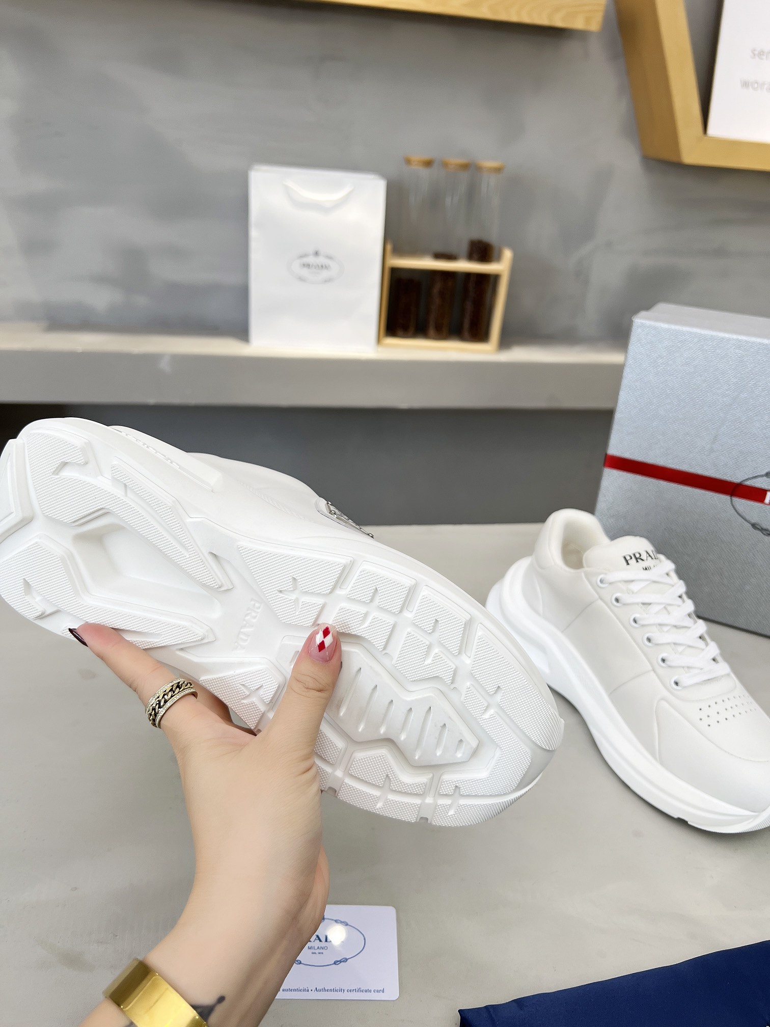 Prada Male Basic Shoes Mesh Breathable