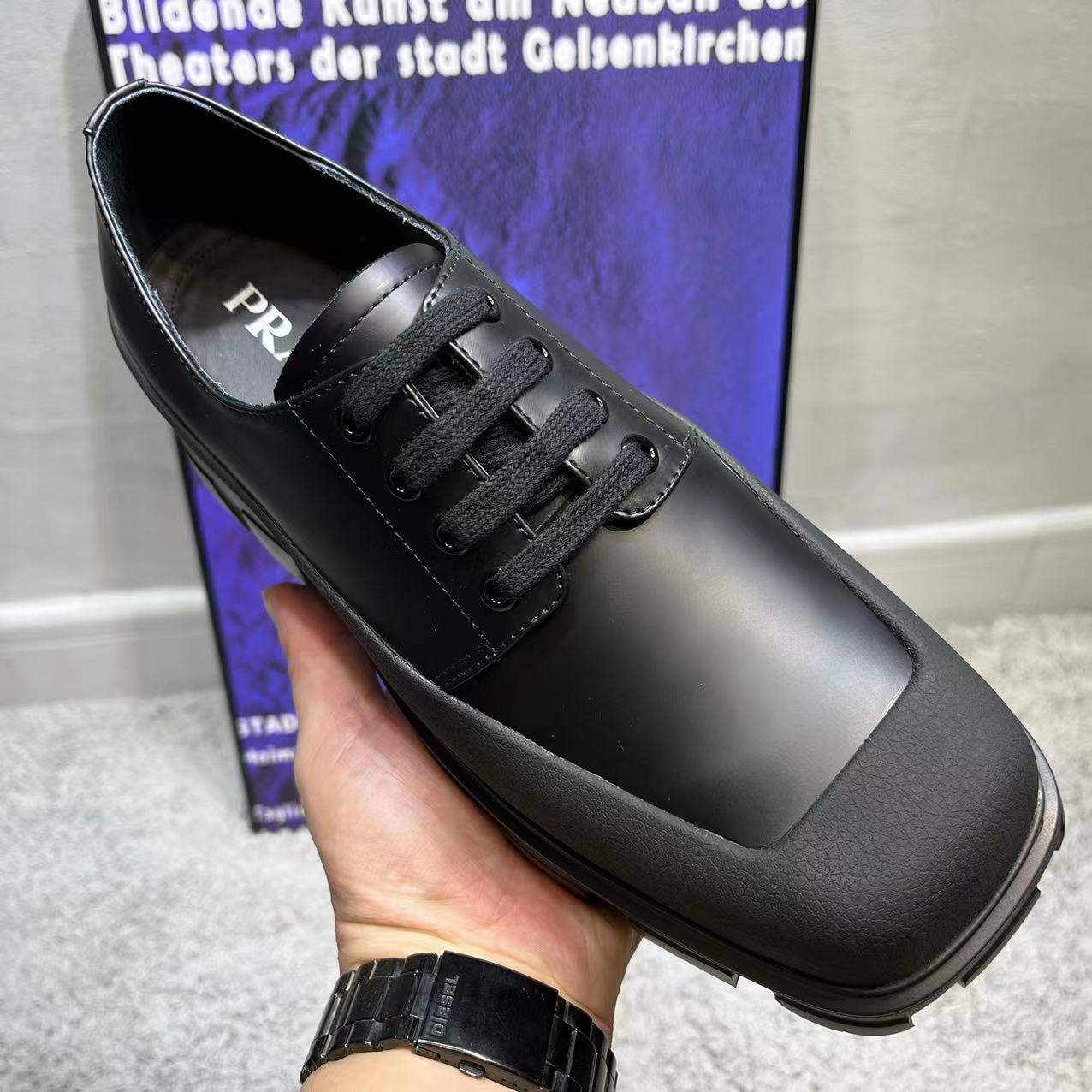 Prada Male Boots Cow Leather