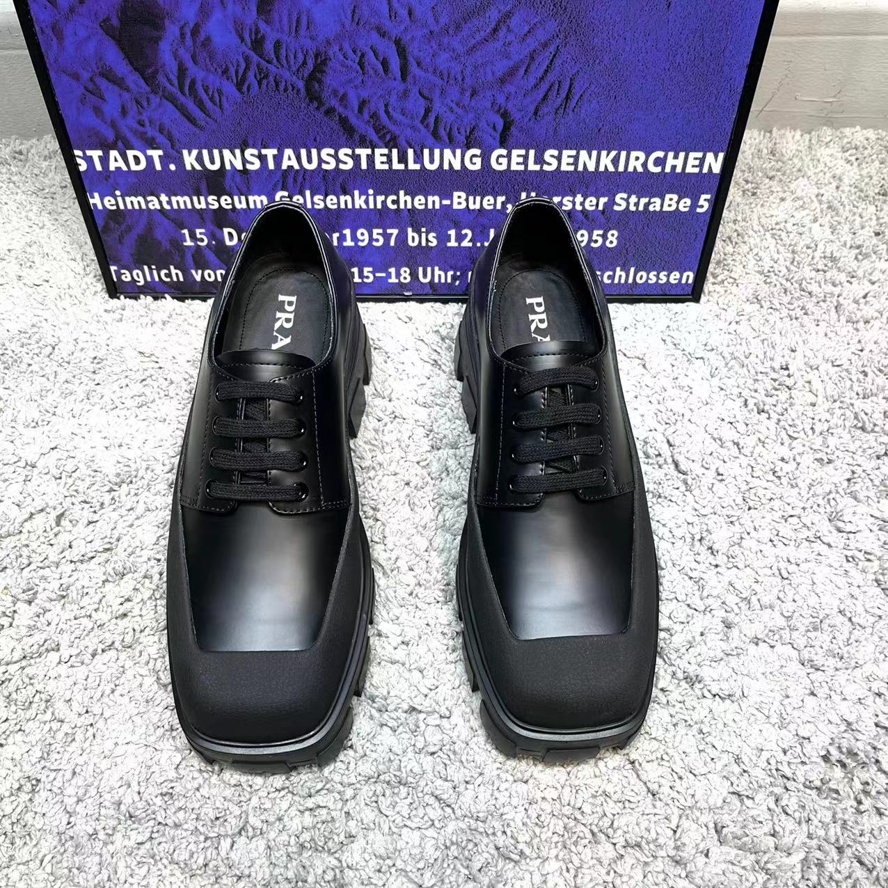 Prada Male Boots Cow Leather