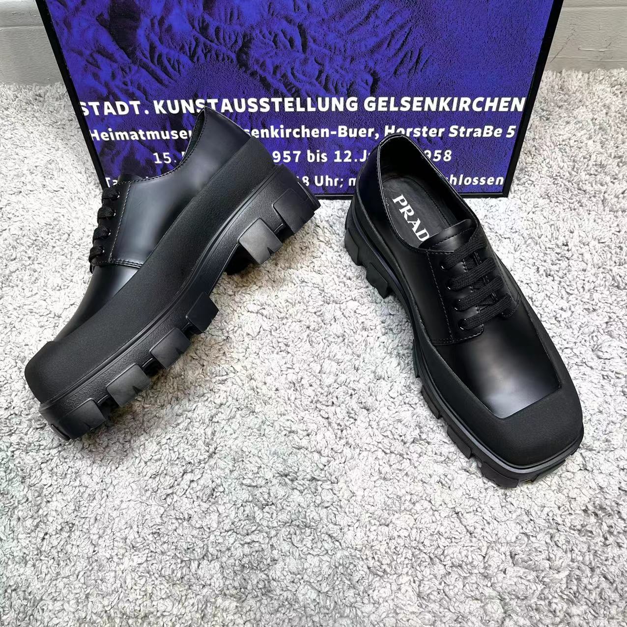 Prada Male Boots Cow Leather
