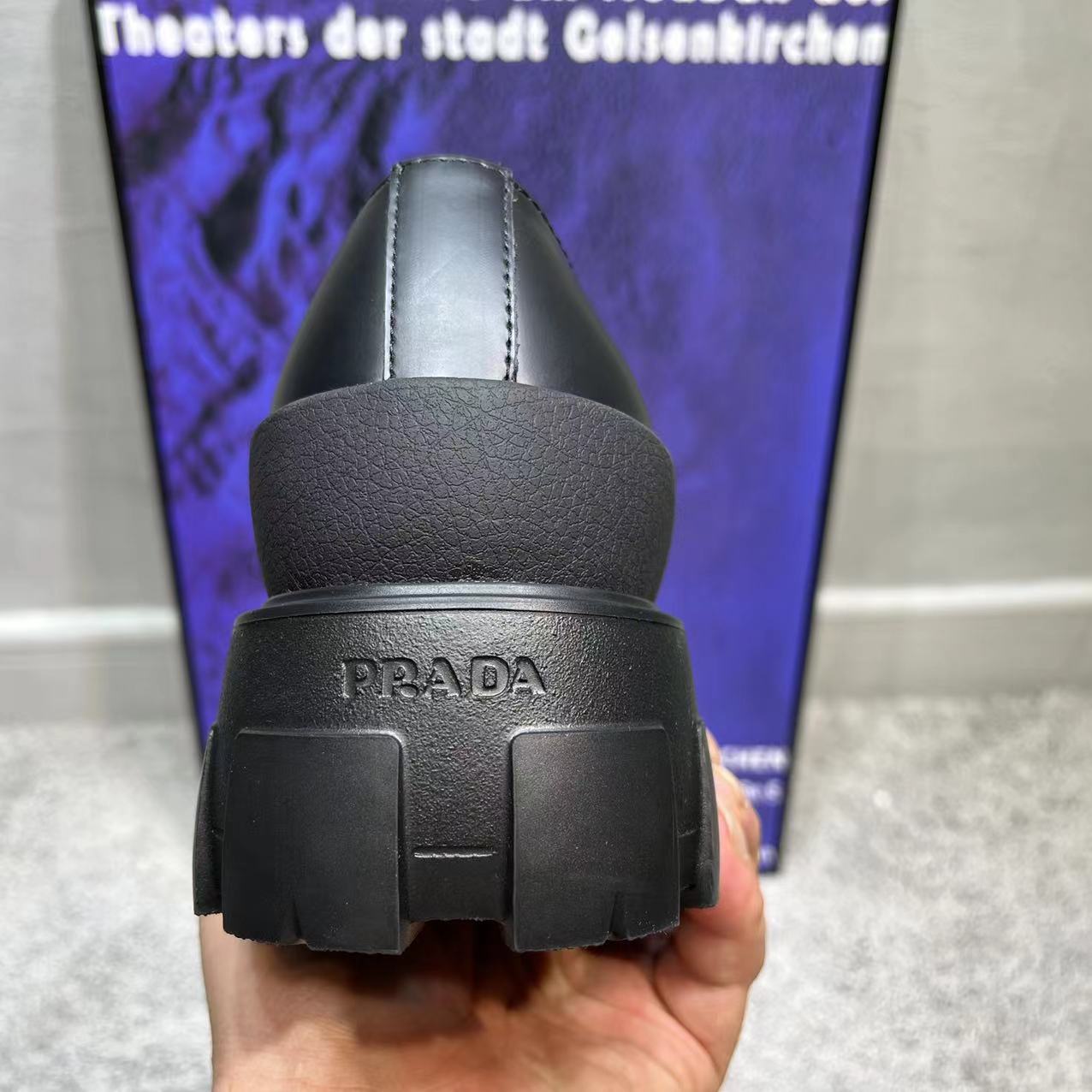 Prada Male Boots Cow Leather