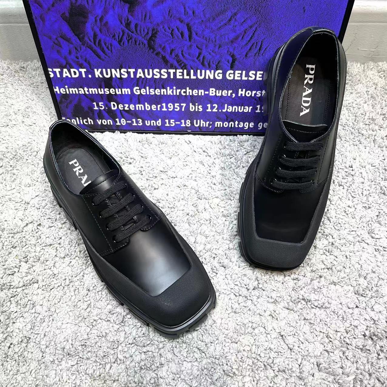 Prada Male Boots Cow Leather