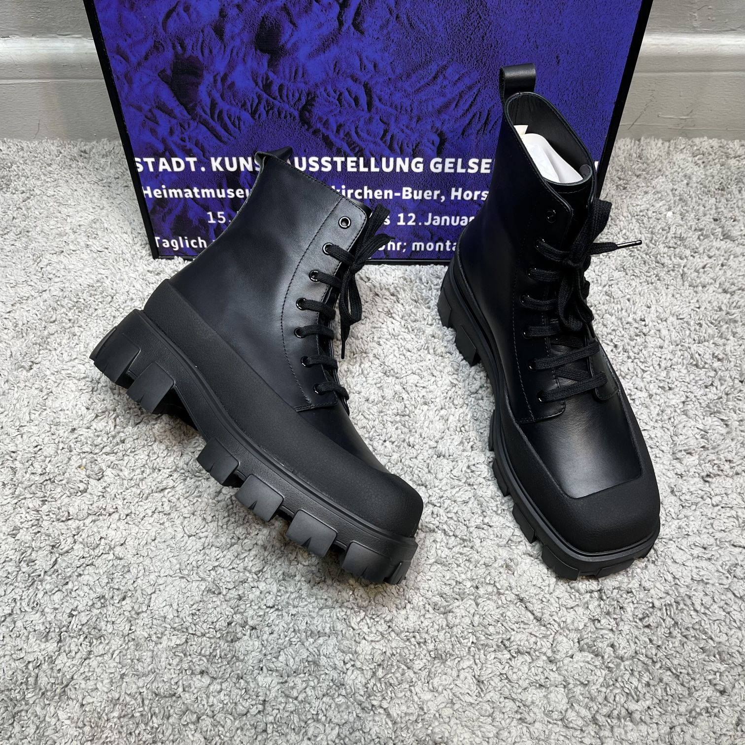 Prada Male Boots Cow Leather