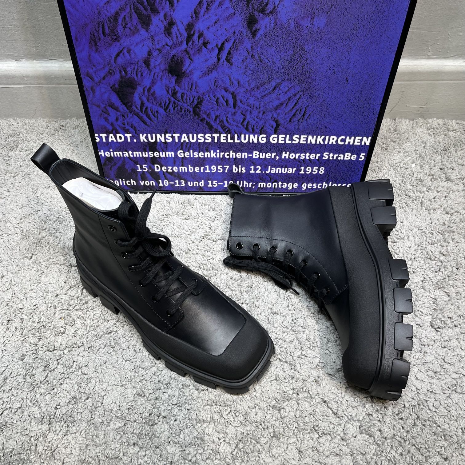Prada Male Boots Cow Leather