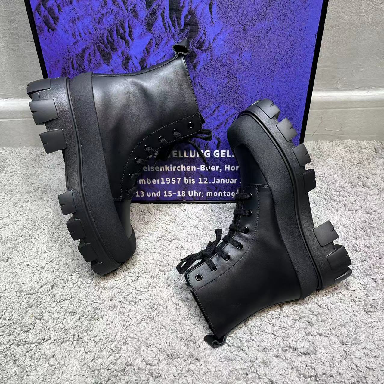 Prada Male Boots Cow Leather