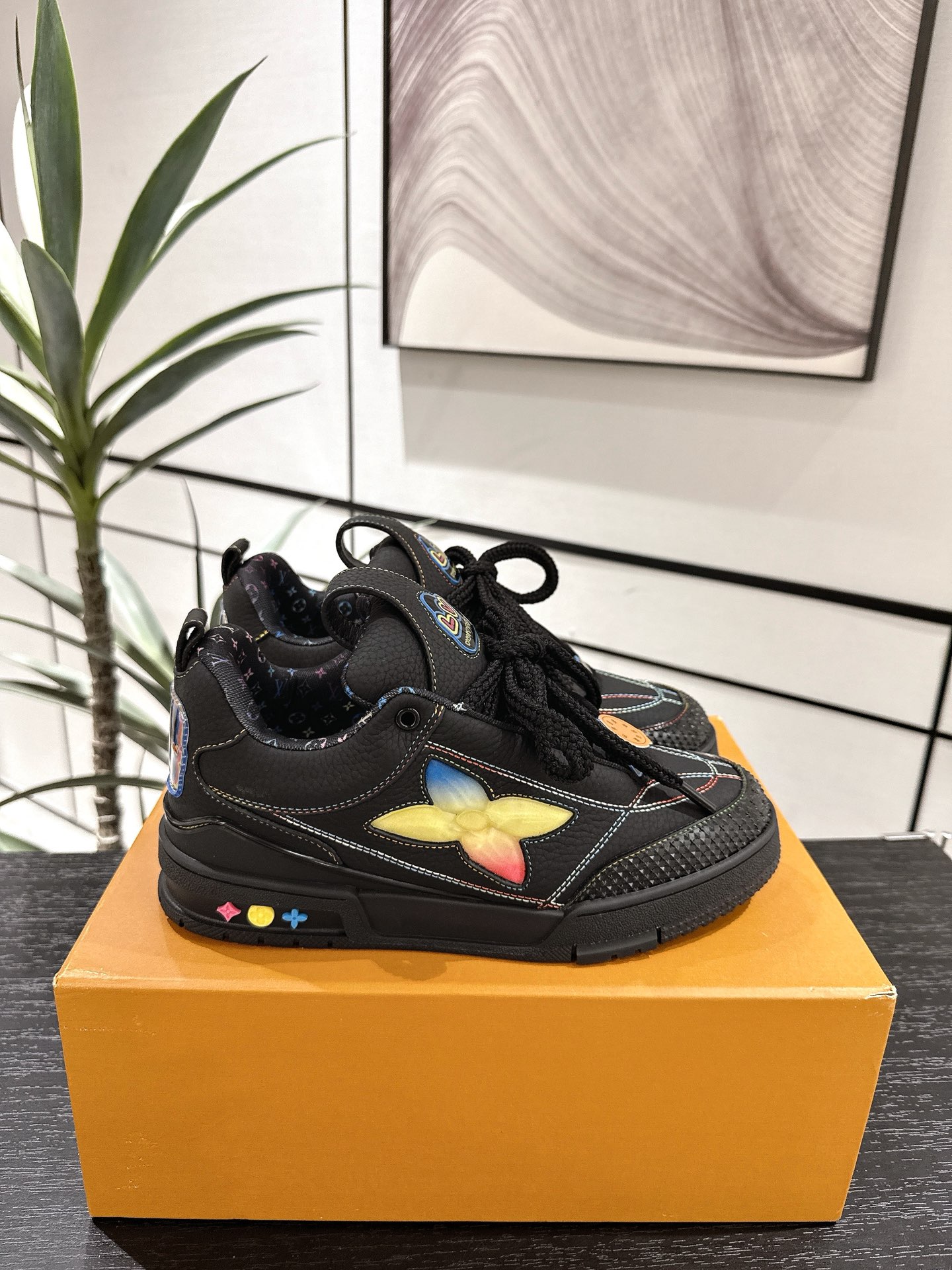Louis Vuitton Male Sneakers Mesh M-l-s