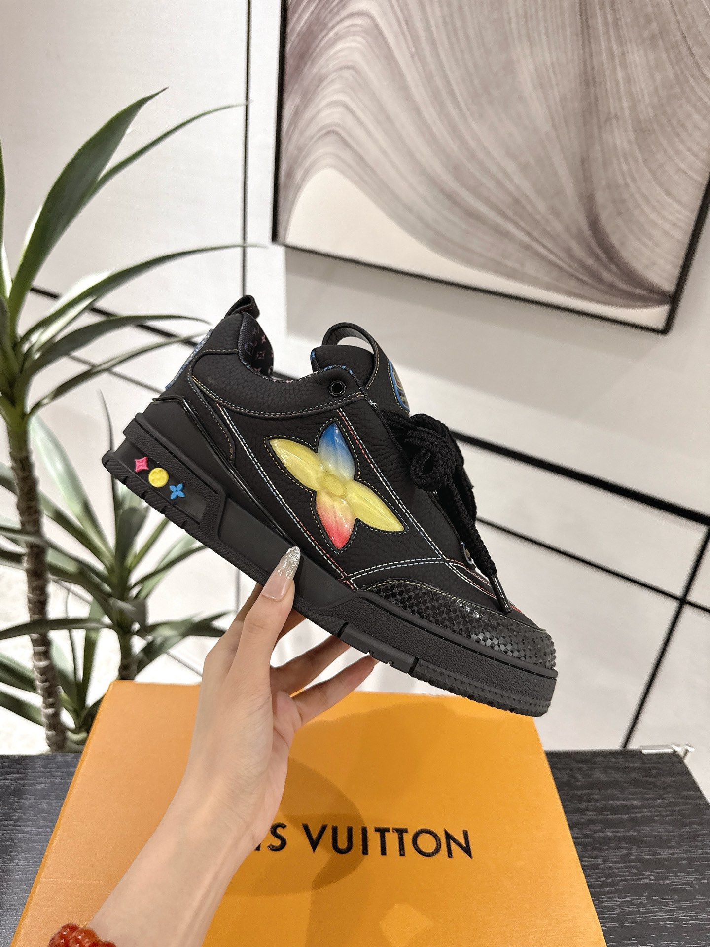 Louis Vuitton Male Sneakers Mesh M-l-s