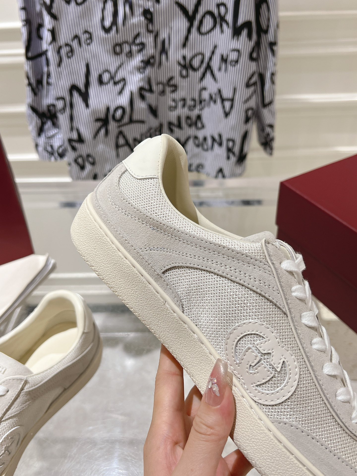 Sneakers Mesh Red