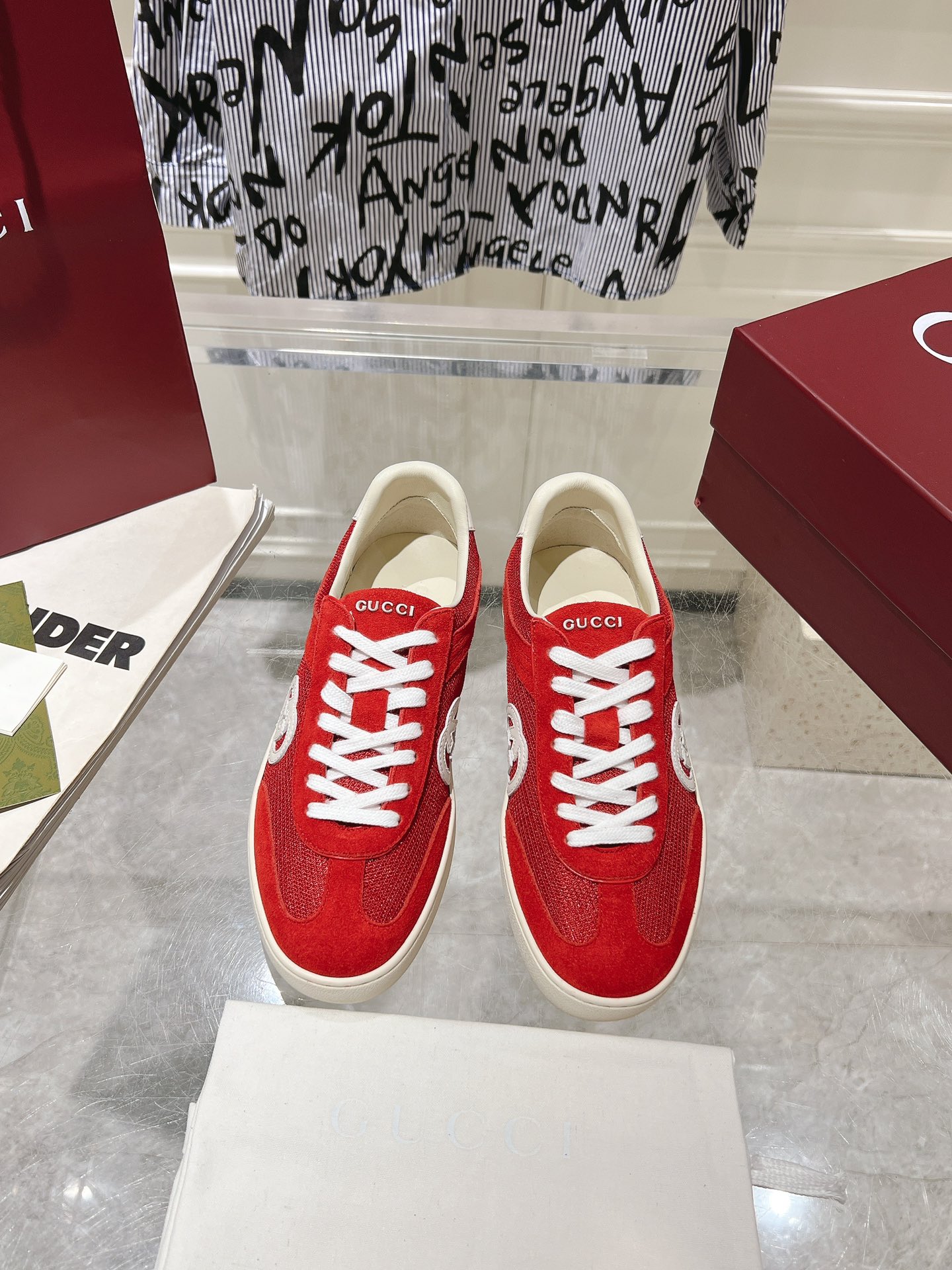 Sneakers Mesh Red