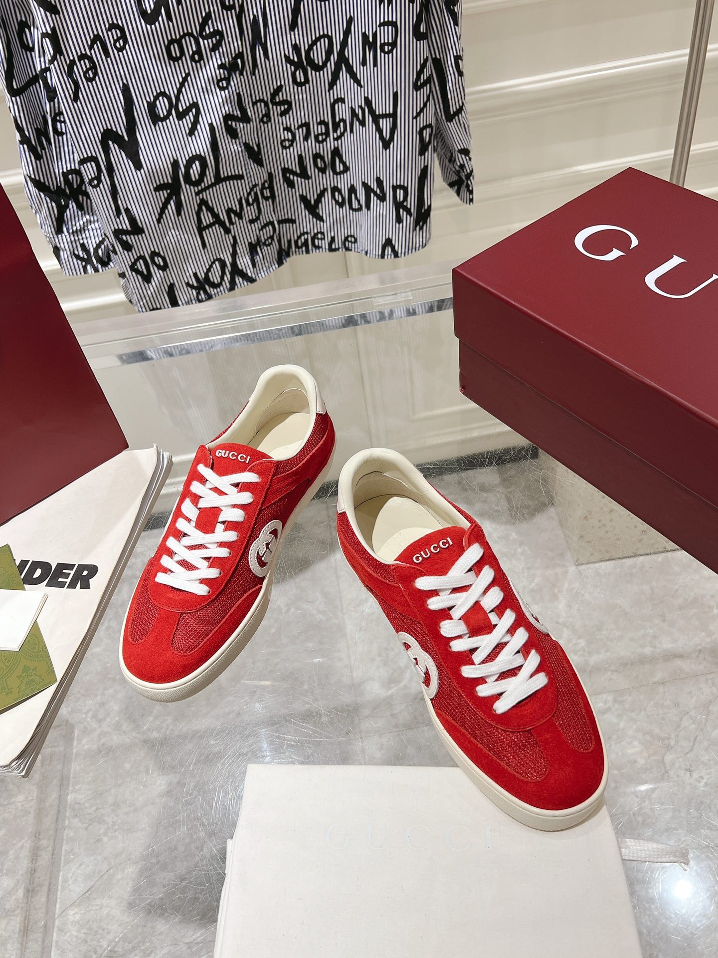 Sneakers Mesh Red