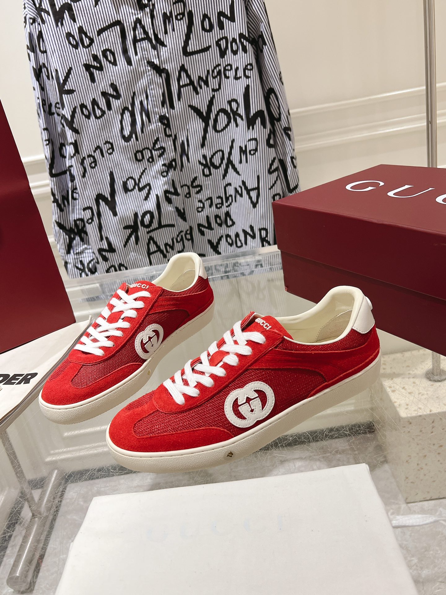 Sneakers Mesh Red