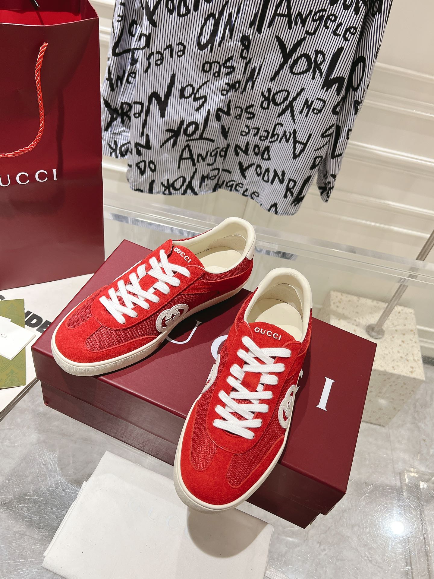 Sneakers Mesh Red