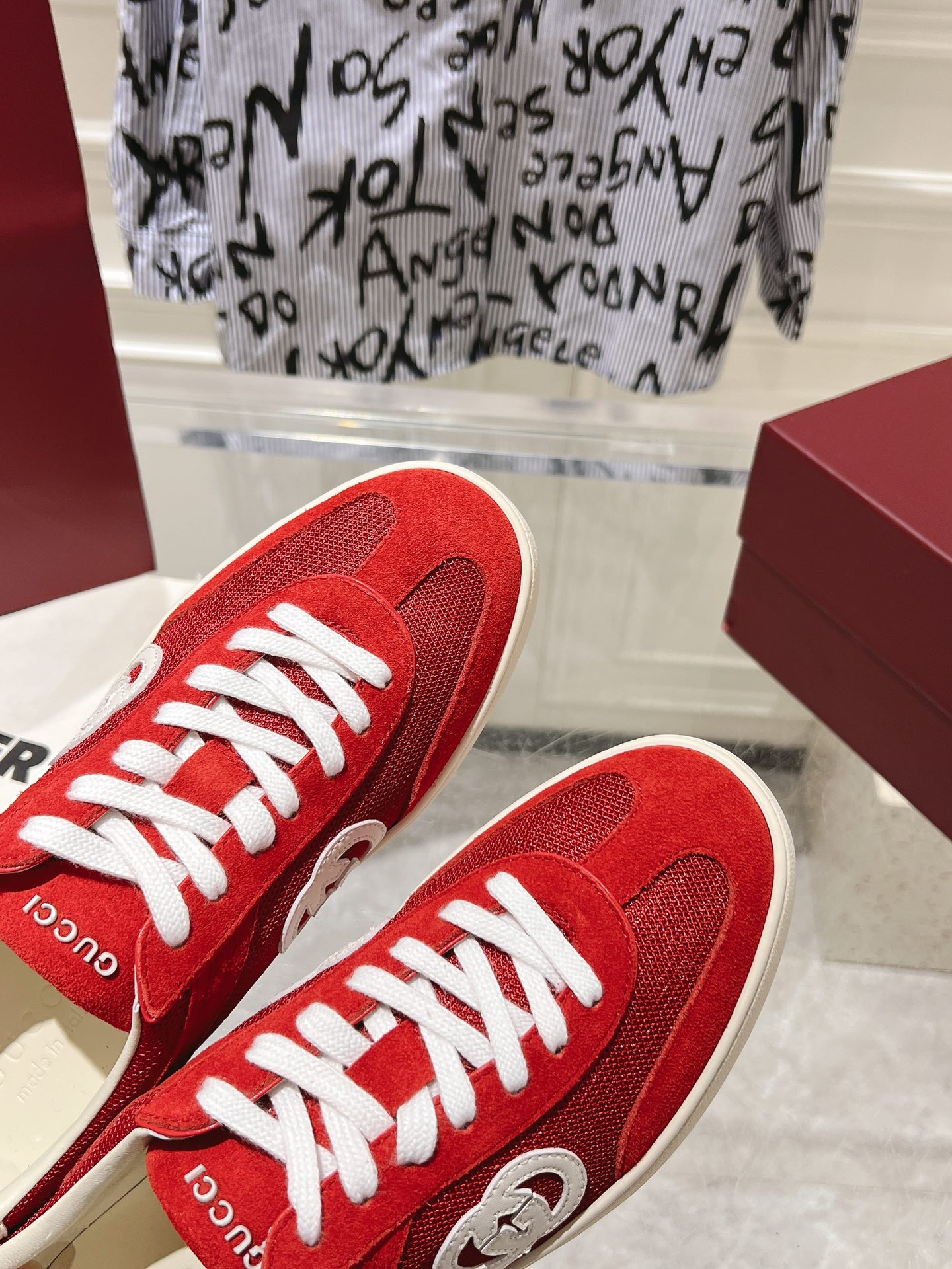 Sneakers Mesh Red