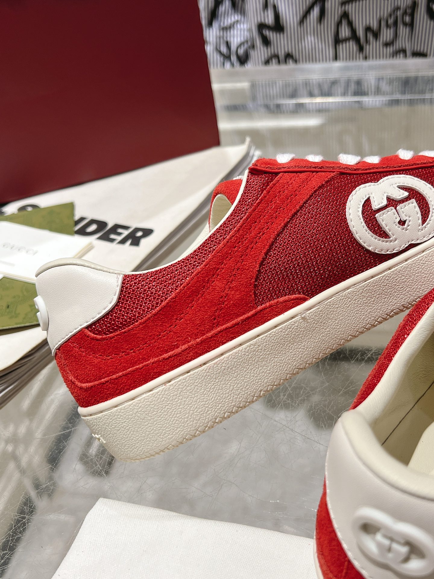 Sneakers Mesh Red