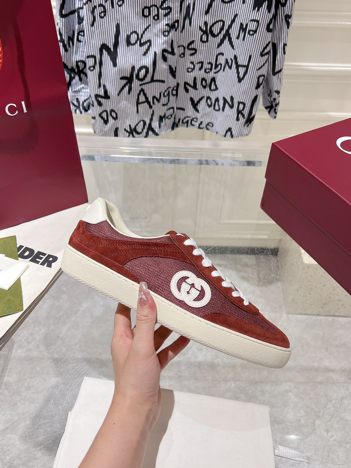 Sneakers Mesh Red