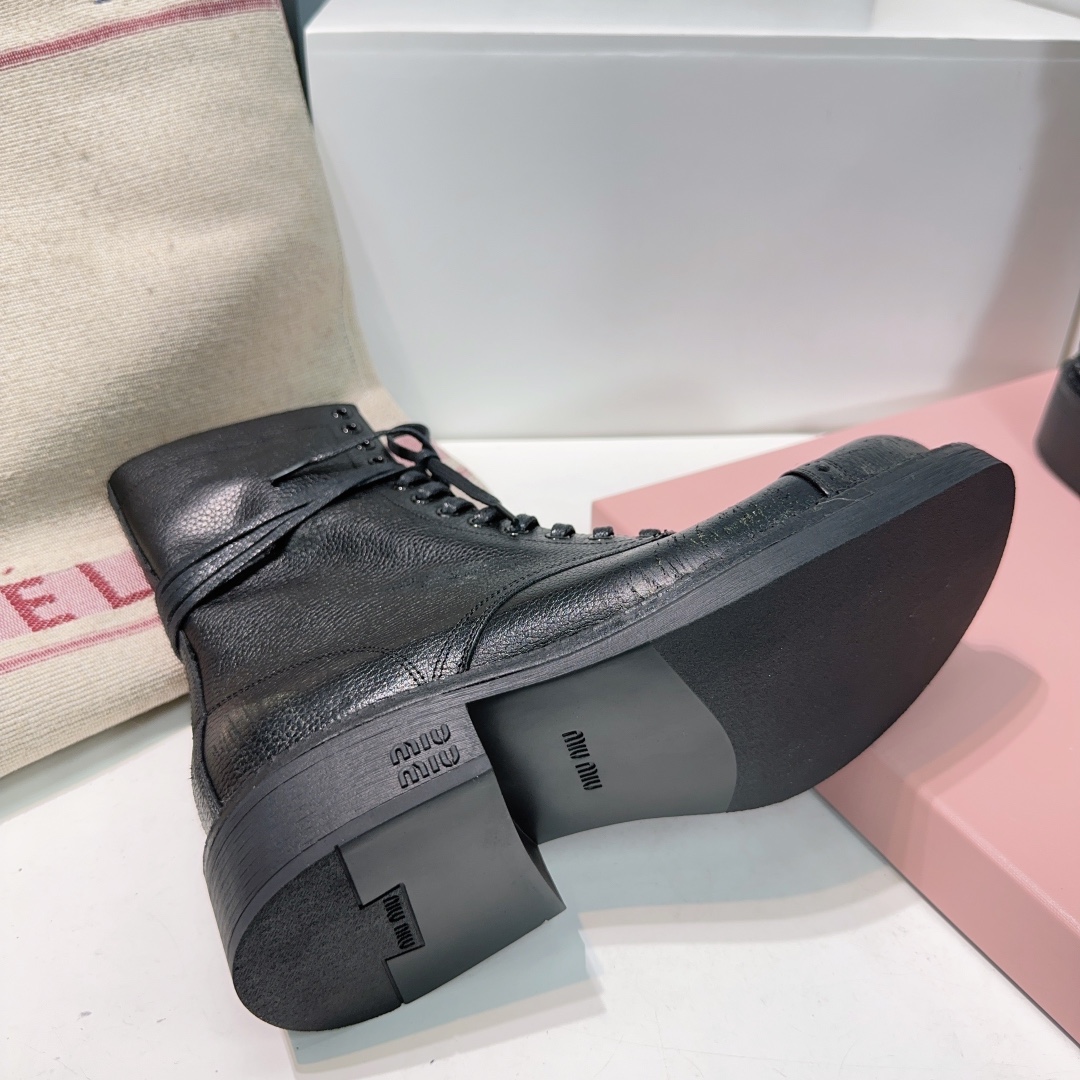 Miu Miu Boots Real Leather M-l-s