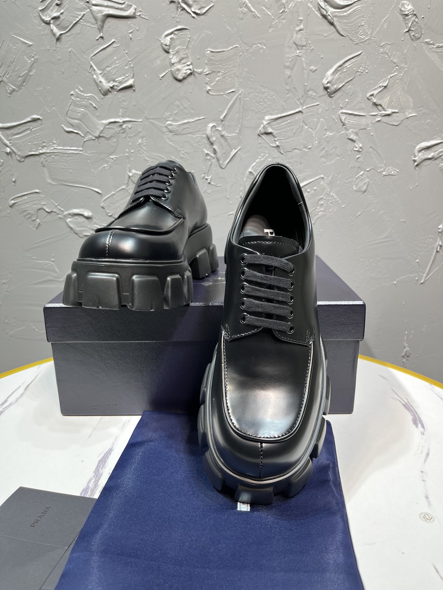 Adidas Prada Loafers Cow Leather M-l