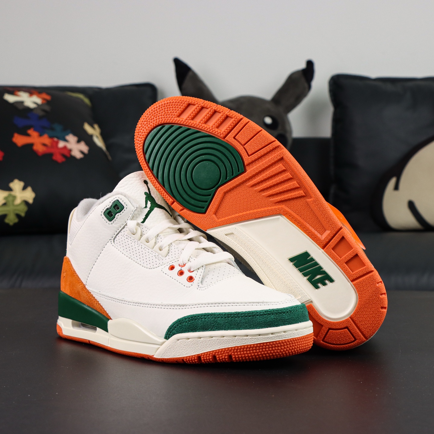 Jordan Nike Leather Shoes White M-l-s