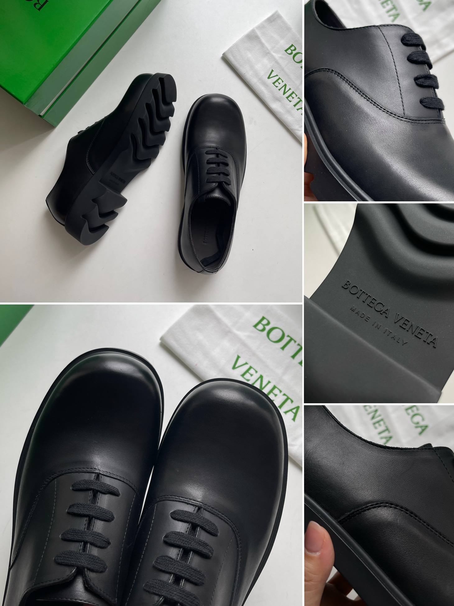 Bottega Veneta Leather Shoes Cow Leather Black