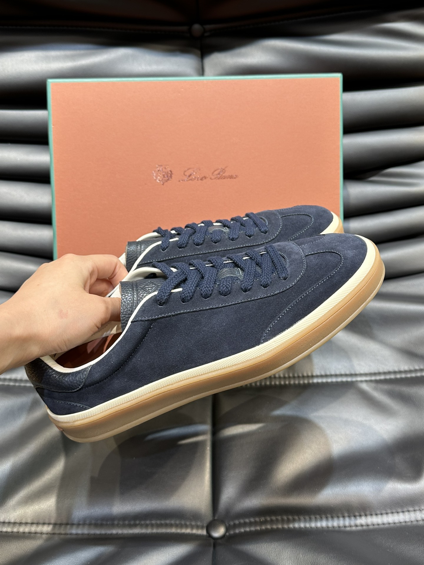 Loro Piana Couple Sneakers White Breathable L-s