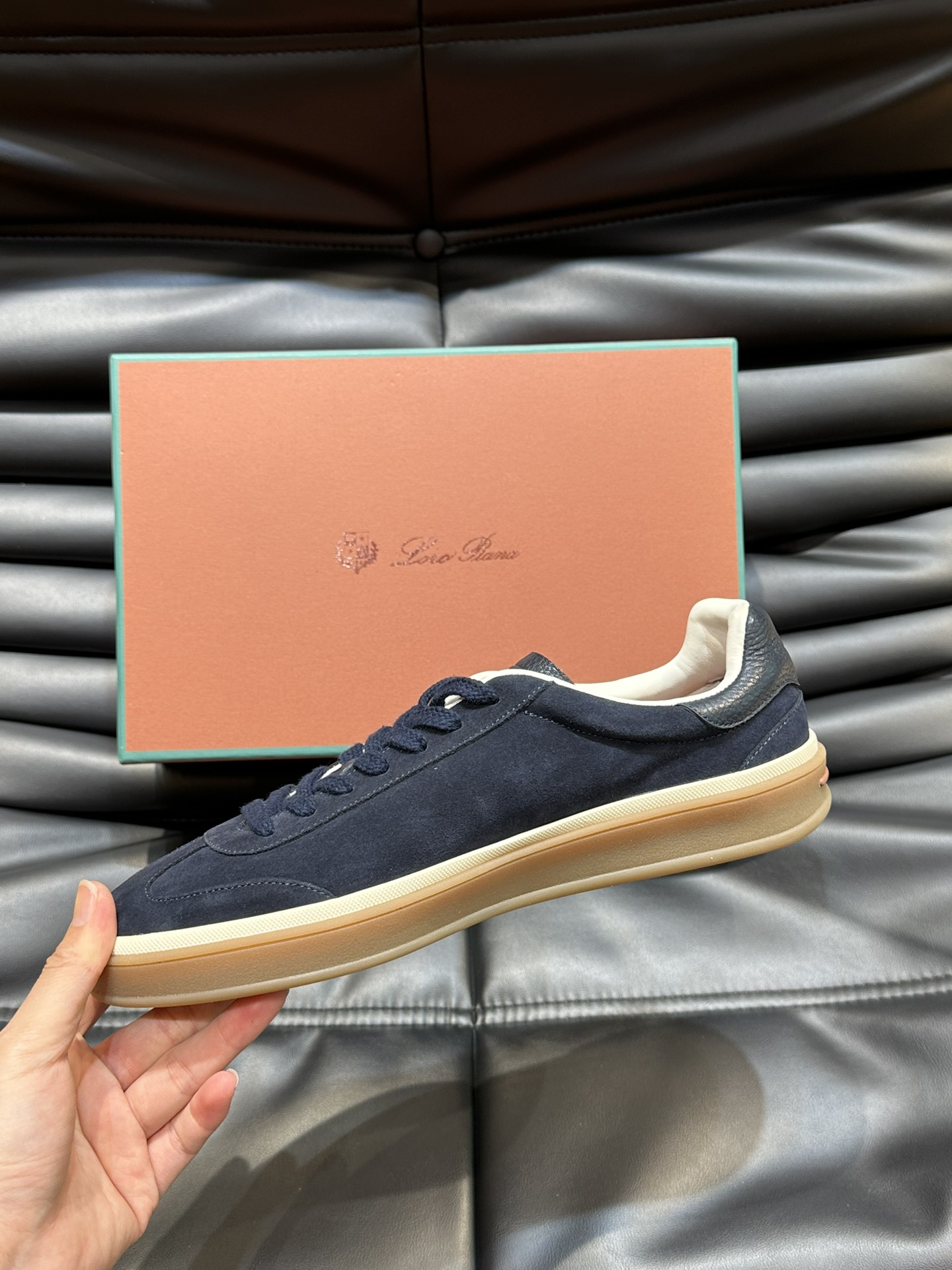 Loro Piana Couple Sneakers White Breathable L-s