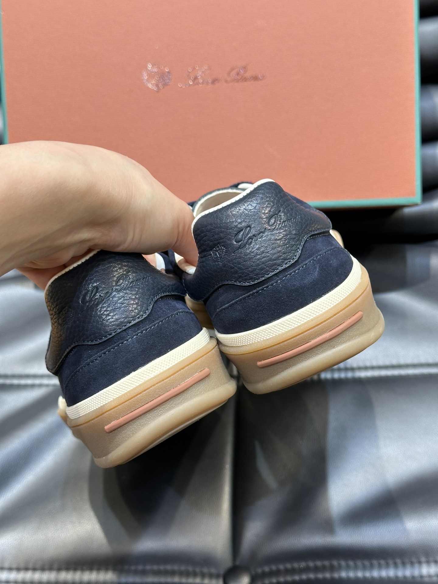 Loro Piana Couple Sneakers White Breathable L-s