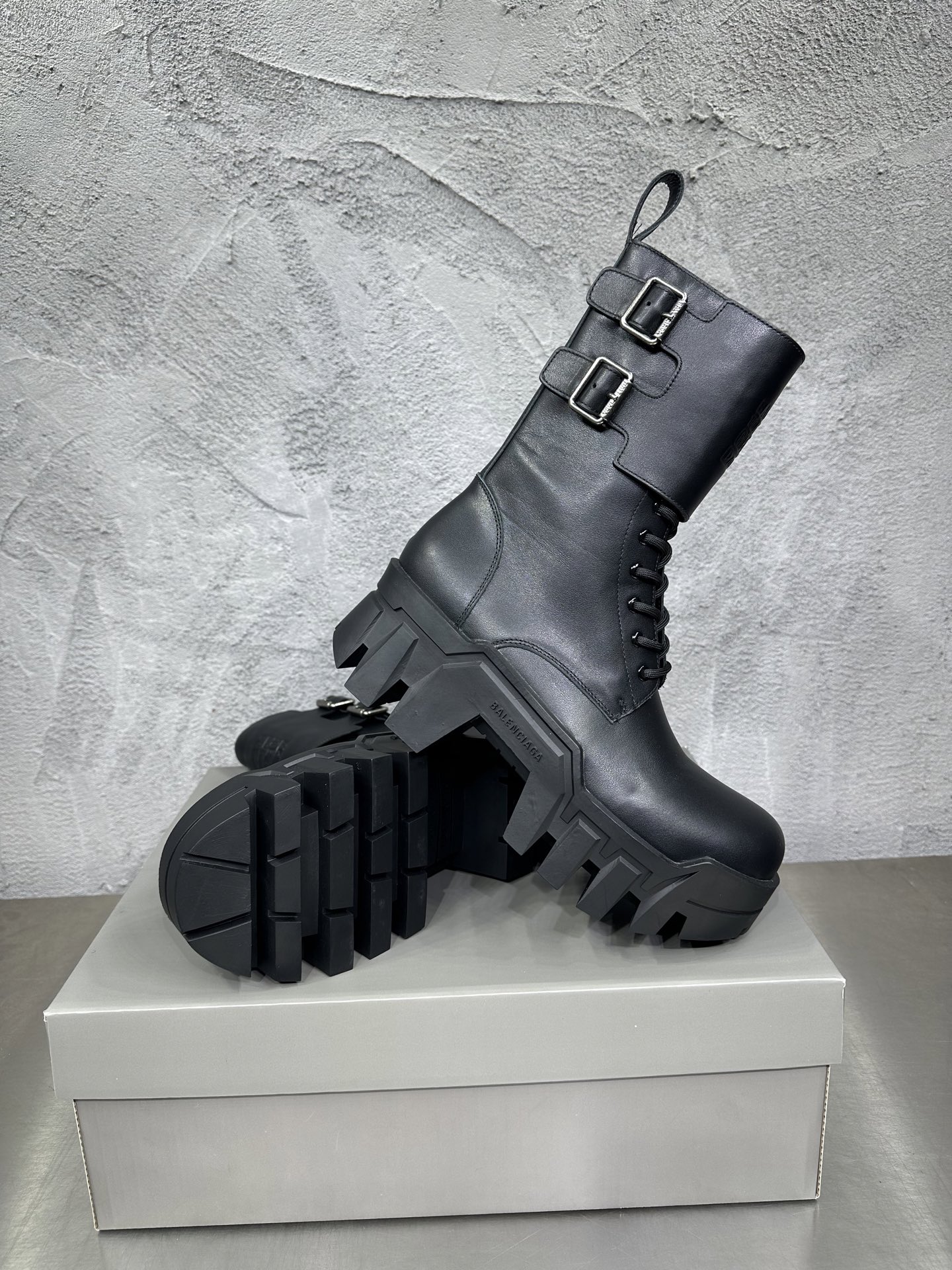 Leather Shoes Black L