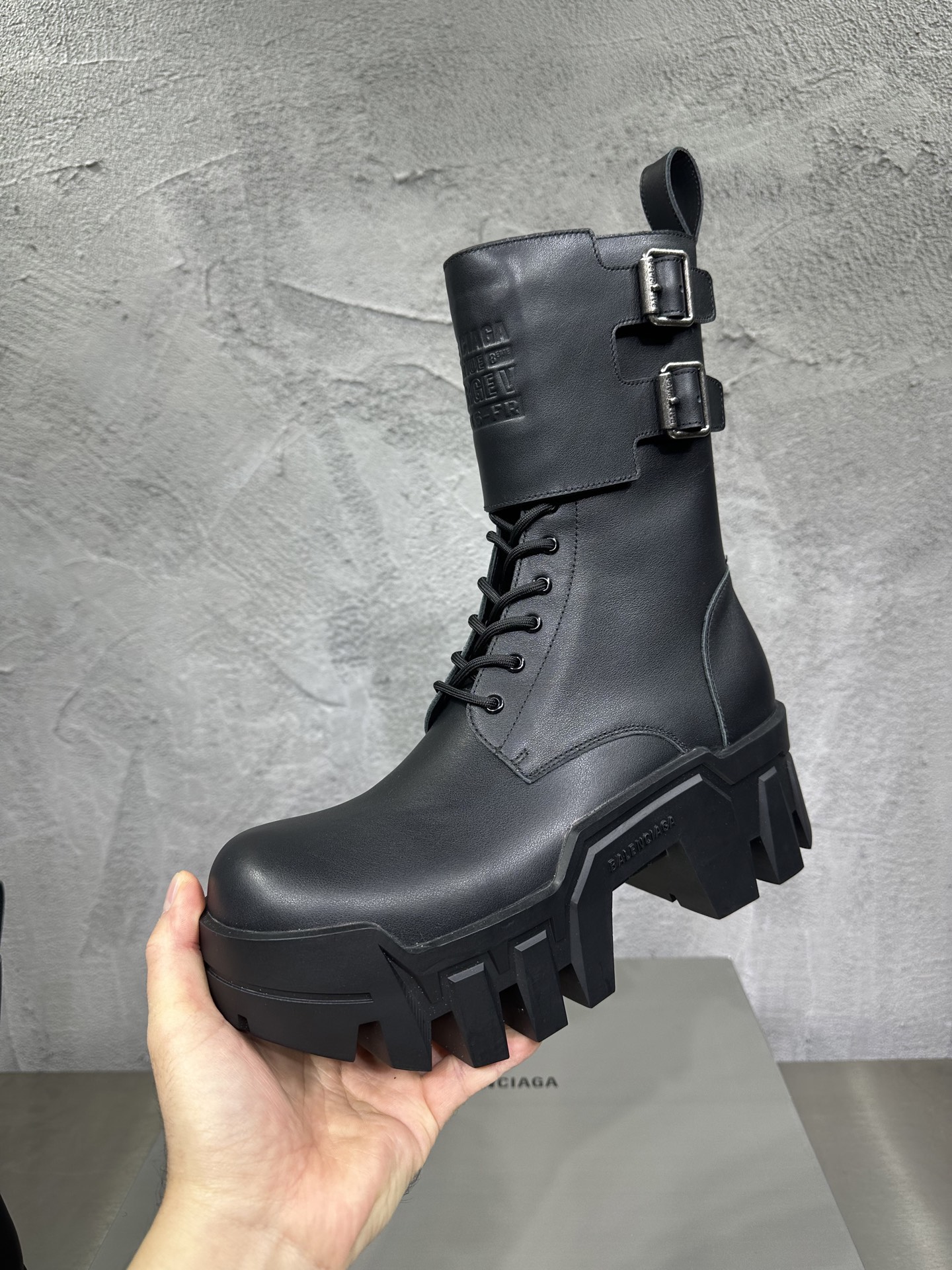 Leather Shoes Black L