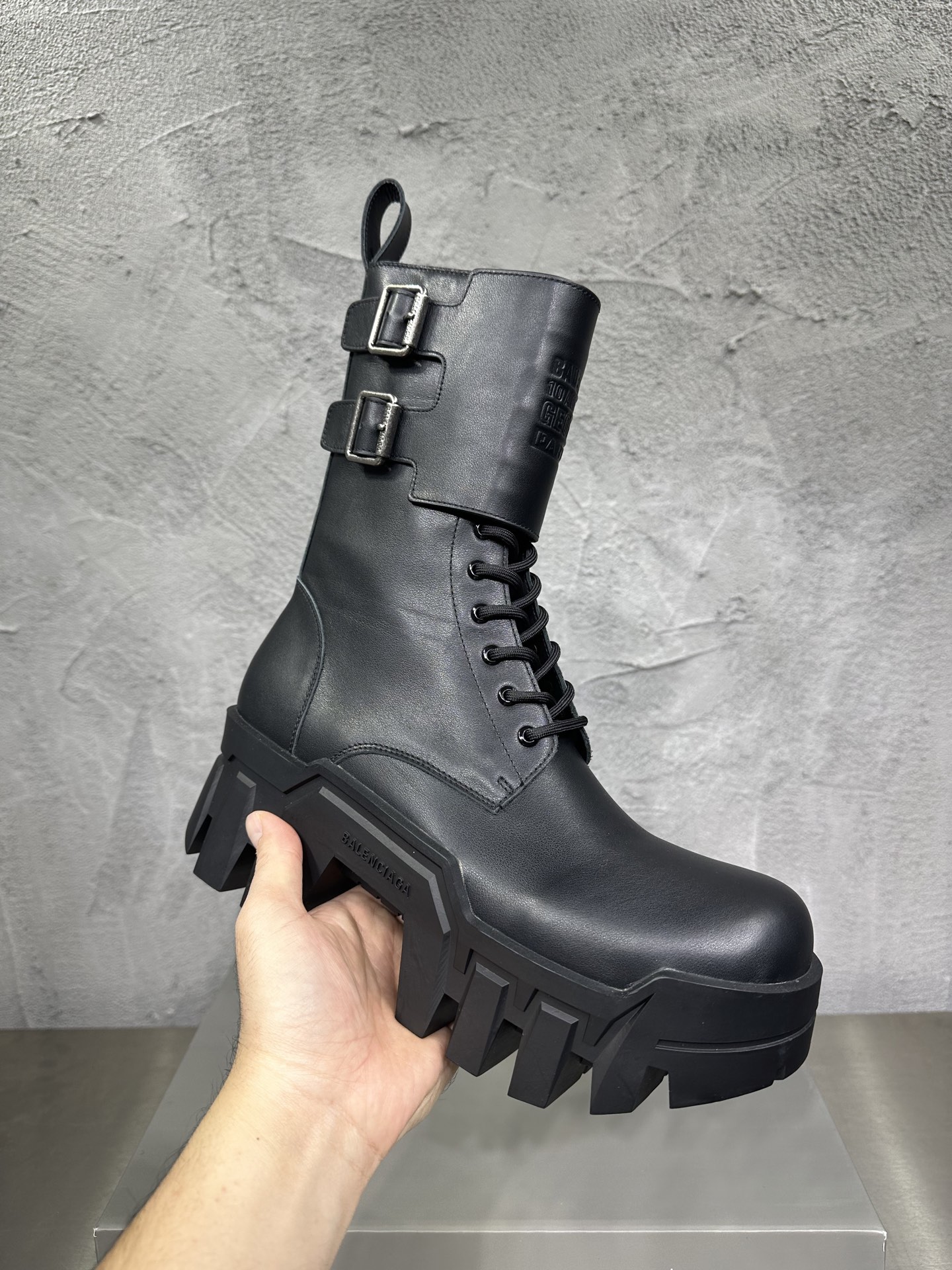 Leather Shoes Black L