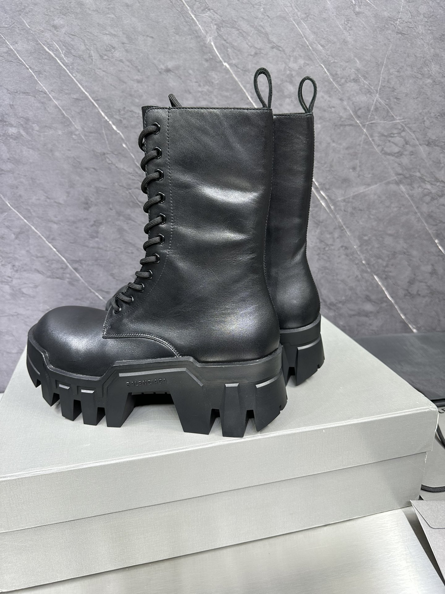 Leather Shoes Black L