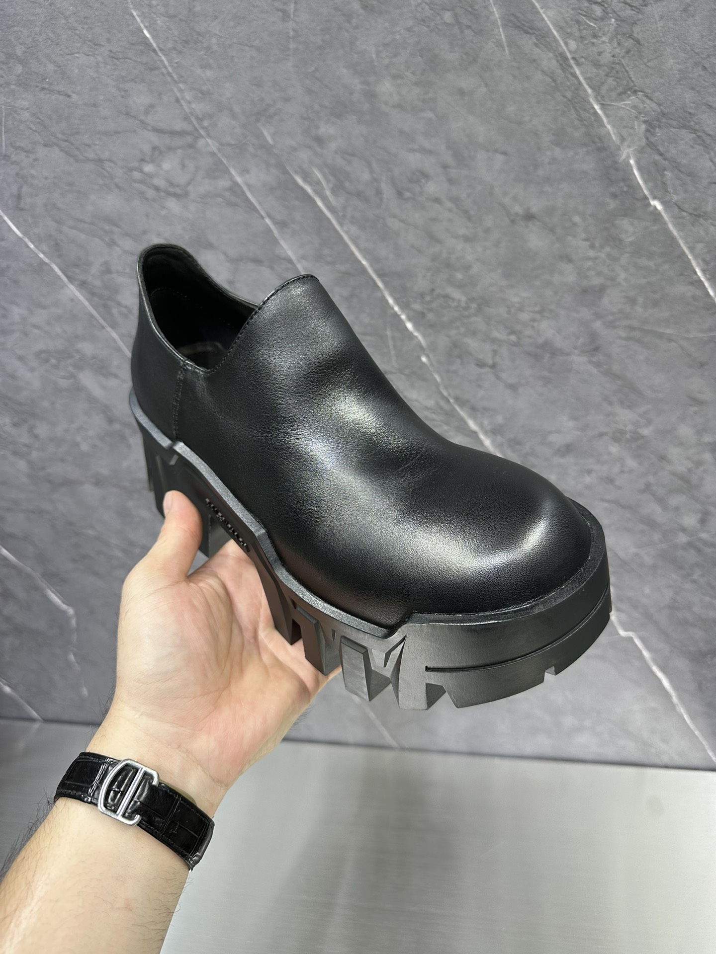 Leather Shoes Black L