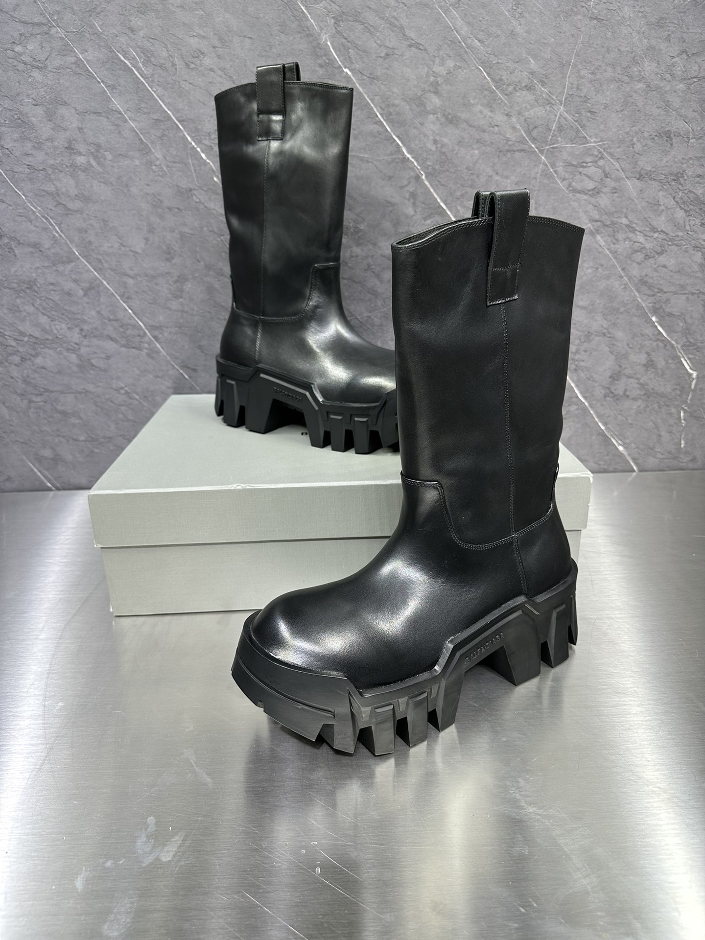 Leather Shoes Black L