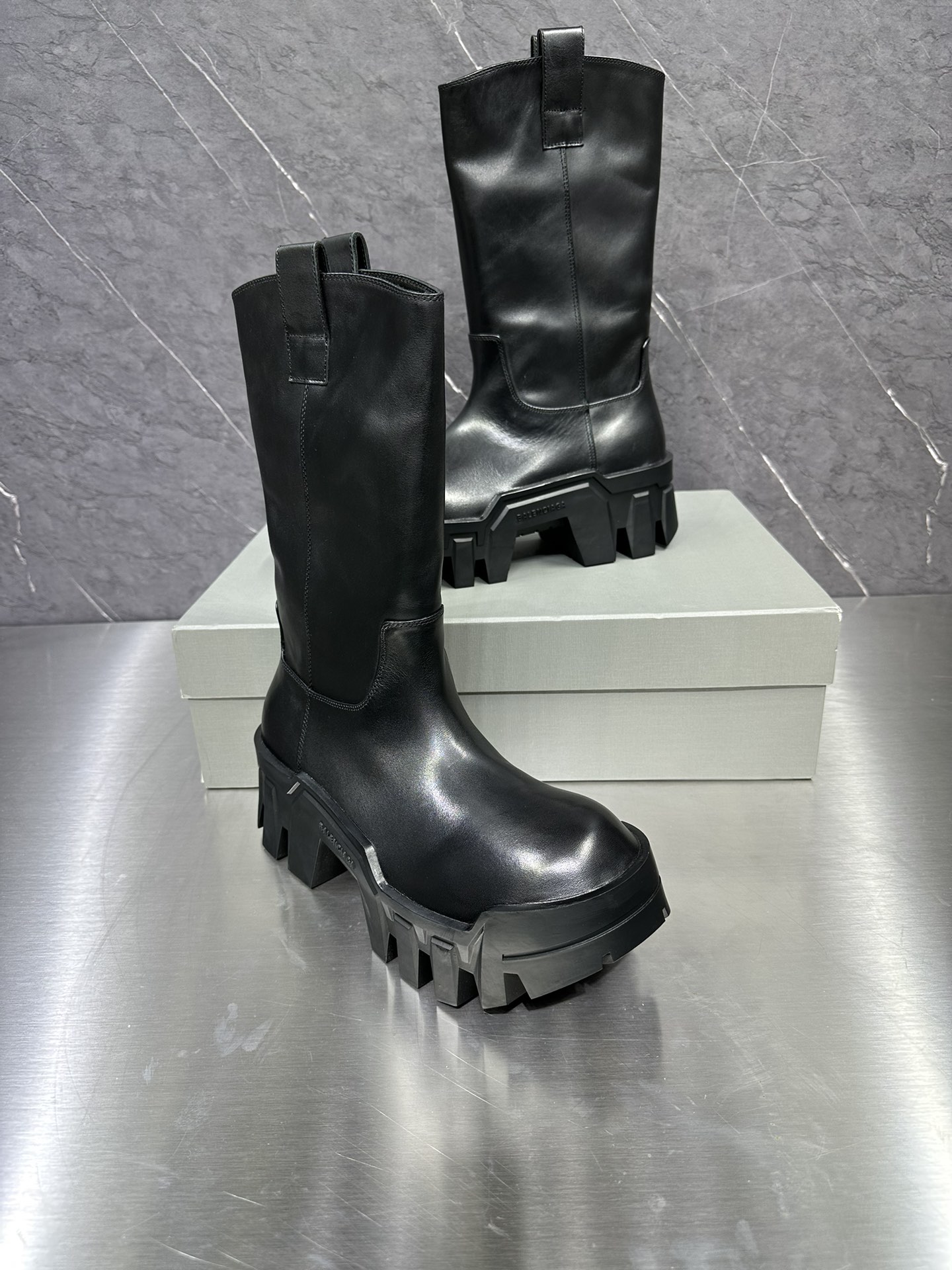 Leather Shoes Black L