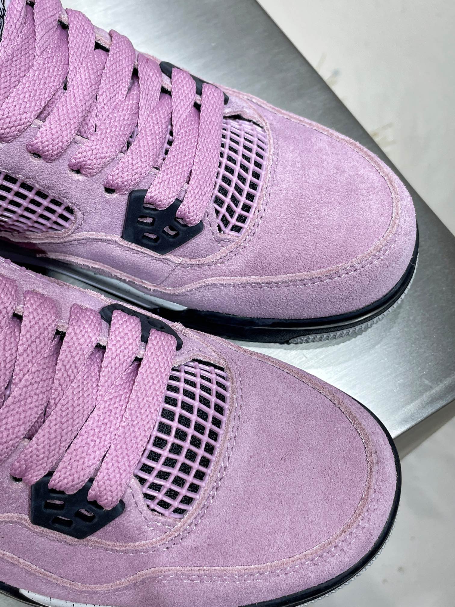 Jordan Nike Male Leather Shoes Pink M-s